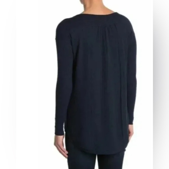 NEW Sweet Romeo Oversized Waffle Knit Henley Top Shirt Size M and L. - Picture 2 of 7